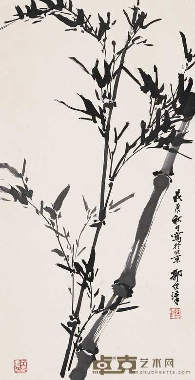 郭传璋 1988年作 墨竹 立轴 96×49cm